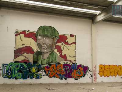Un disegno dai colori particolarmente accesi